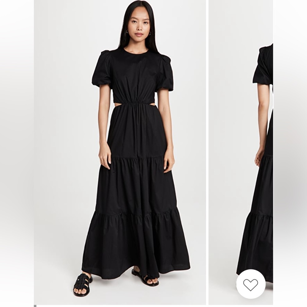 WAYF Plaza Cut Out Tiered Dress
